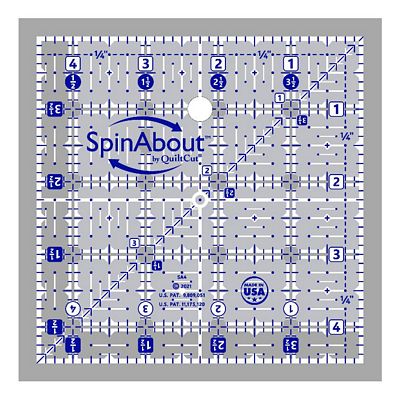 SpinAbout 4.5 in Square Ruler