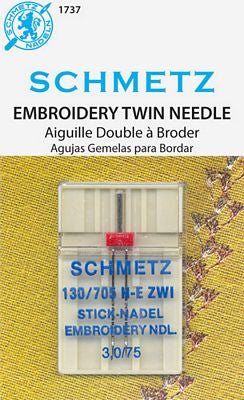 Schmetz Double Machine Embroidery 1-pk sz3.0/75