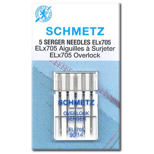 Schmetz Serger Needle ELx705 Overlock Asst 80-90