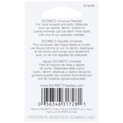 Schmetz Universal Needles (5pk) - Size 110/18