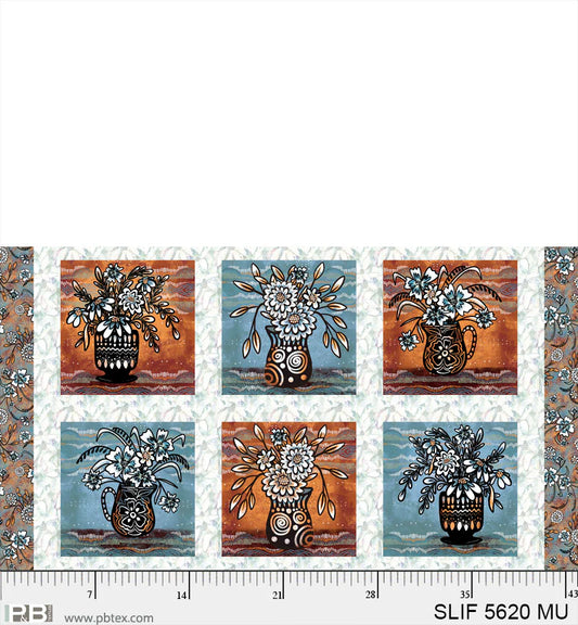 Flower Vase Multi - Still Life P&B Textiles