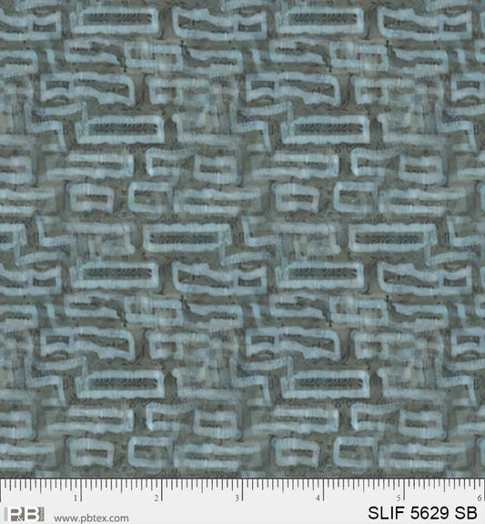 Geo Rectangles Slate Blue - Still Life P&B Textiles