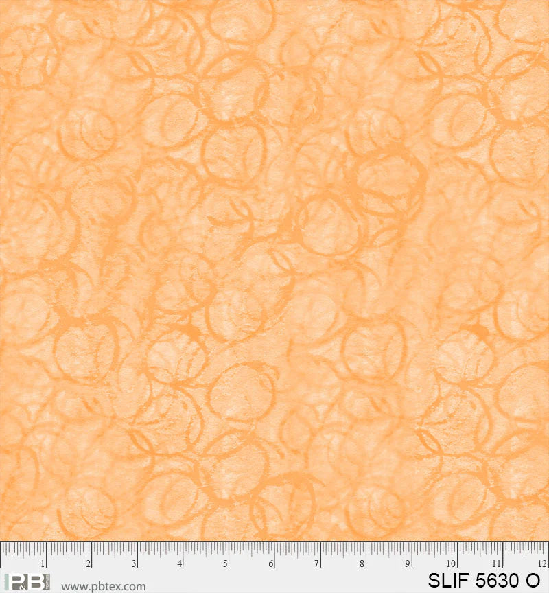 Circle Texture Orange - Still Life P&B Textiles