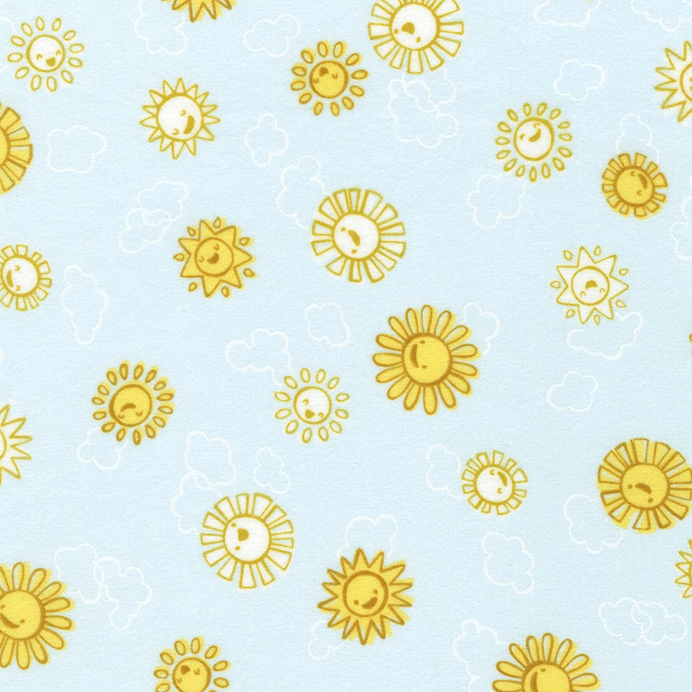 Glacier-Cozy Cotton Flannel Over The Moon By: Robert Kaufman