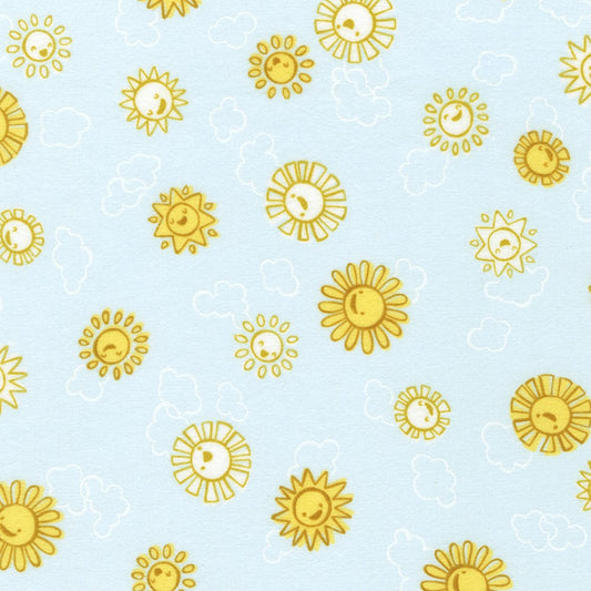 Glacier-Cozy Cotton Flannel Over The Moon By: Robert Kaufman
