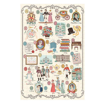 Jane Austen A to Z Puzzle - Riley Blake Designs