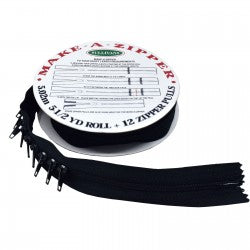 Make A Zipper 5 1/2" Roll 12 pulls - Sullivans International