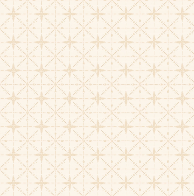 Floralscape Star Grid Cream - Wilmington Prints