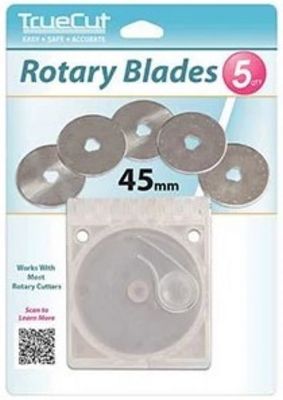 5-Pack Rotary Cutter Blades (45mm Comfort Cutter) - The Grace Company