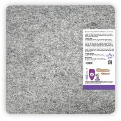 Wool Pressing Mat 17in x 17in x 1/2in Thick - The Gypsy Quilter