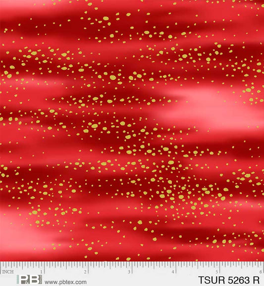 Tsuru Flowing Blender Red - P&B Textiles