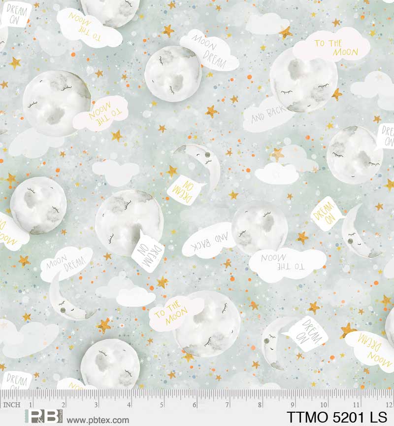 To The Moon To The Moon Toss White - By: P&B Textiles