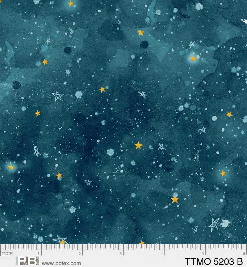 To The Moon Night Sky - By: P&B Textiles