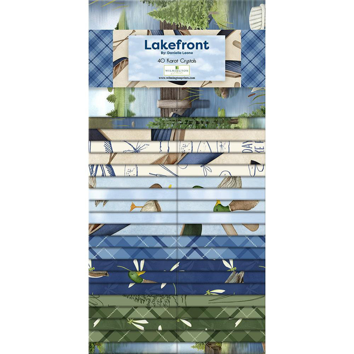 Lake Front 40 karat crystals - Wilmington Prints By: Danielle Leone