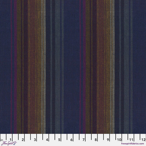 Exotic Stripe Midnight - Free Spirit Fabrics