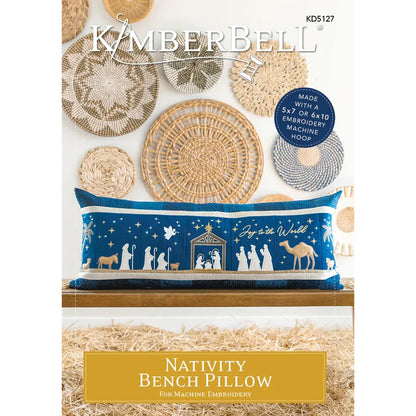 Nativity Bench Pillow Embroidery CD - Kimberbell