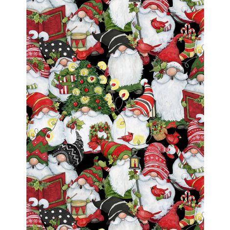 Baby It's Gnomes Out Packed Gnomes Multi By Wilmington Prints