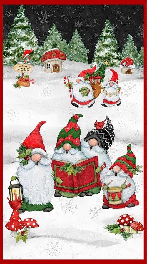 Baby It's Gnomes Out Panel 24"x36" By Wilmington Prints