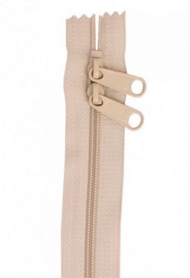 30" Double Slide Hand Bag Zipper Natural - byannie.com