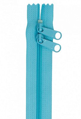 30" Double Slide Hand Bag Zipper Parrot Blue - byannie.com