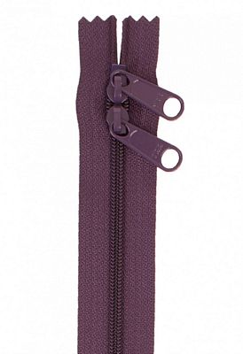 30" Double Slide Hand Bag Zipper Eggplant - byannie.com