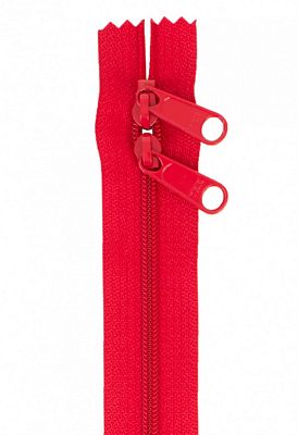 30" Double Slide Hand Bag Zipper Hot Red - byannie.com