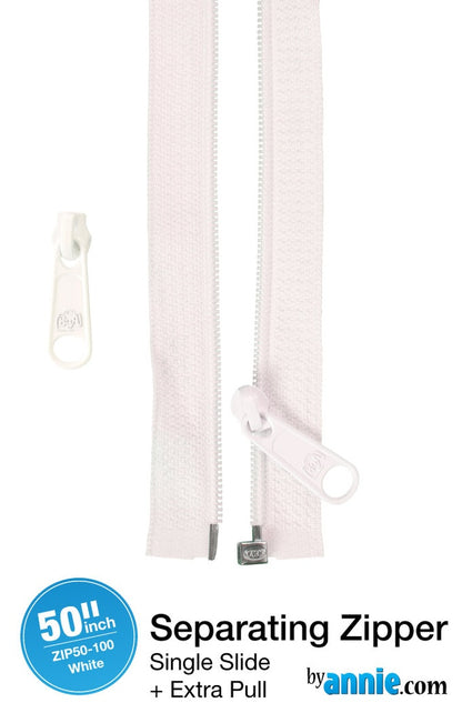 50" Separating Zipper + Extra slide - byannie.com