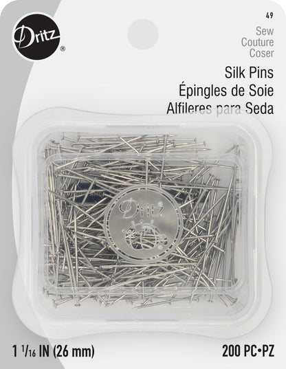 Dritz 1-1/16" Silk Pins 200ct.