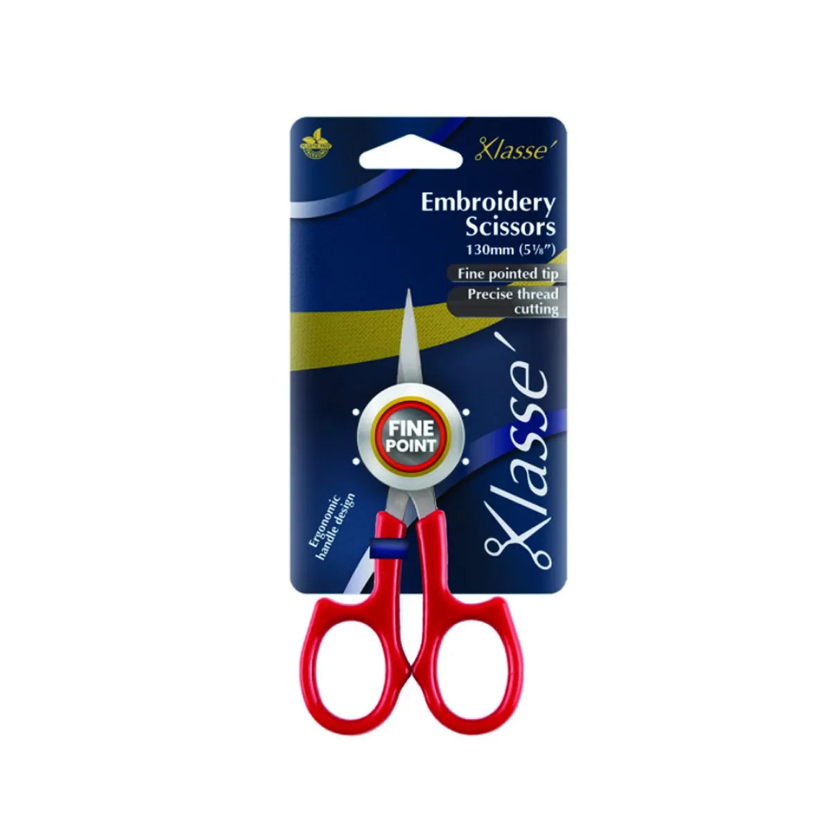 Klasse Pro 5-1/8in Fine Pointed Tip Embroidery Scissors