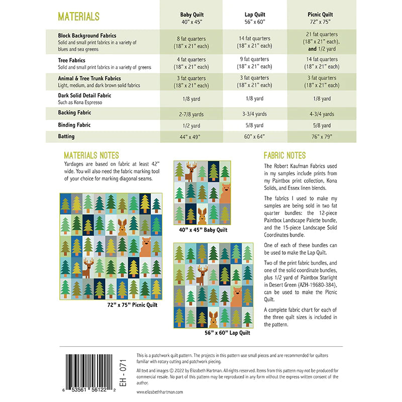 Lookout Quilt Kit by Elizabeth Hartman,