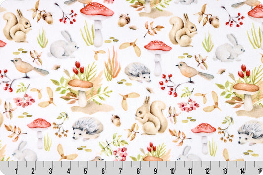Shannon Fabrics Fall Critters Cloud Cuddle® Snow