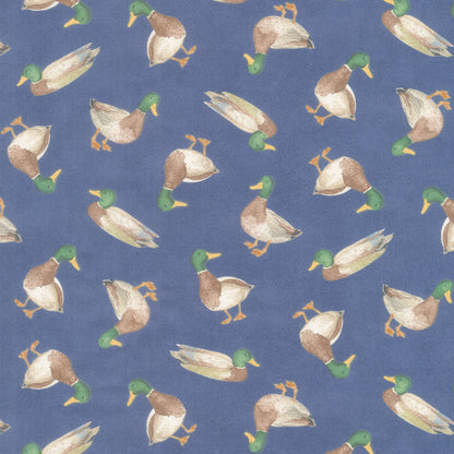 Mallard Toss Navy - Wilmington Prints