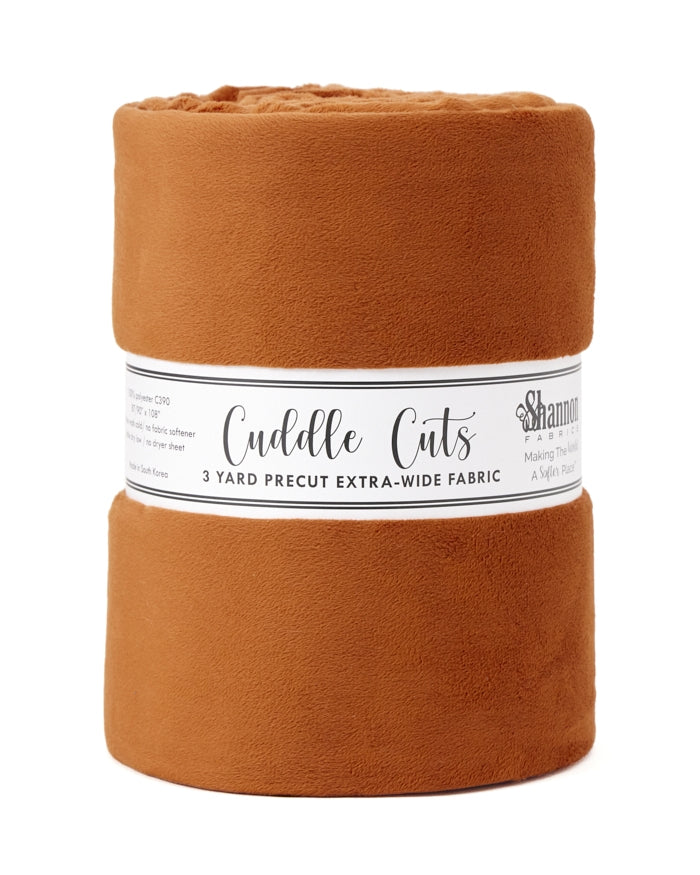 3 Yard Cuddle® 110" Wide Cut Ginger - Shannon Fabrics