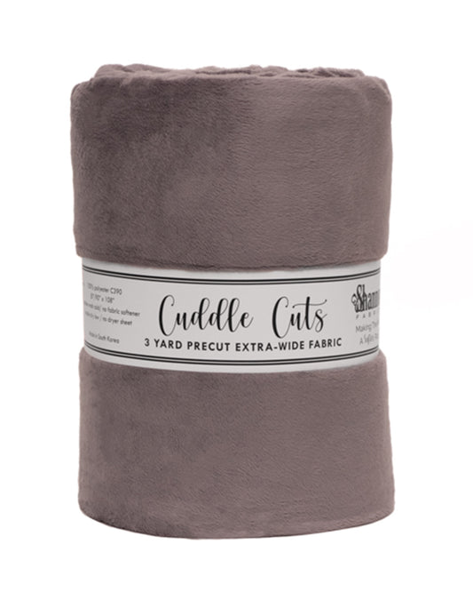 3 Yard Cuddle® 110" Wide Cut Charcoal - Shannon Fabrics
