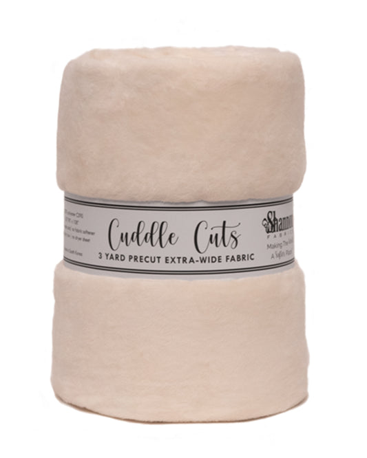 3 Yard Cuddle® 110" Wide Cut Ivory - Shannon Fabrics