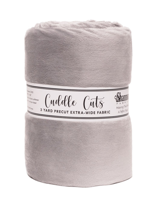 3 Yard Cuddle® 110" Wide Cut Silver - Shannon Fabrics