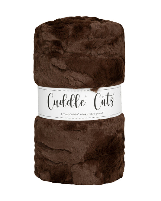 2 Yard Luxe Cuddle® Cut Hide Chocolate - Shannon Fabrics