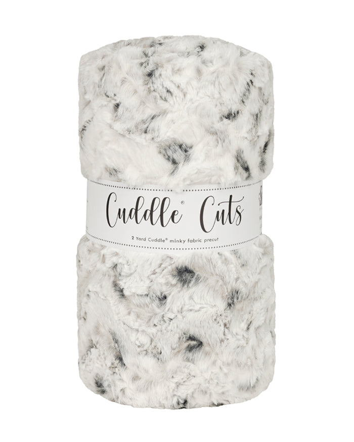 2 Yard Luxe Cuddle® Cut Snowy Owl Alloy - Shannon Fabrics