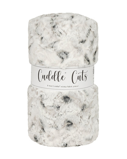 2 Yard Luxe Cuddle® Cut Snowy Owl Alloy - Shannon Fabrics