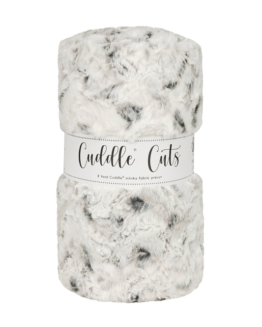 2 Yard Luxe Cuddle® Cut Snowy Owl Alloy - Shannon Fabrics