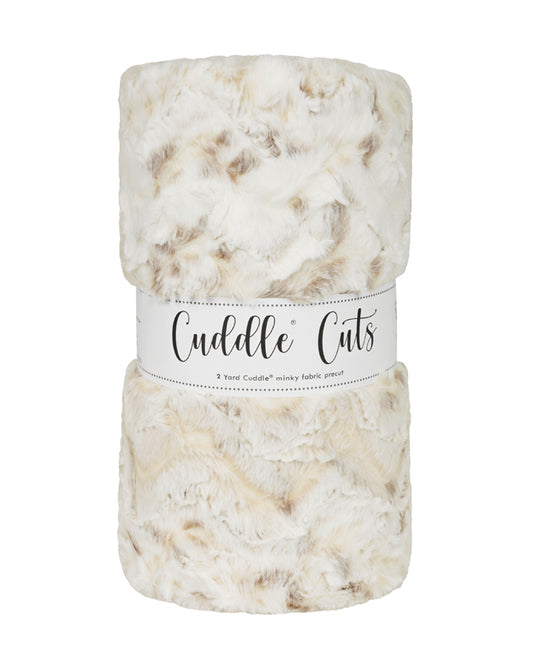 2 Yard Luxe Cuddle® Cut Snowy Owl Natural - Shannon Fabrics