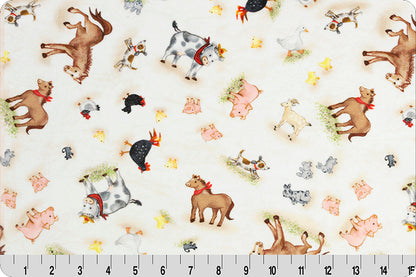 Shannon Fabrics Barn Buddies Digital Cuddle® Snow