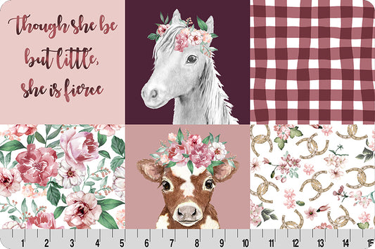 Shannon Fabrics Cowgirl Digital Cuddle® Rosewater