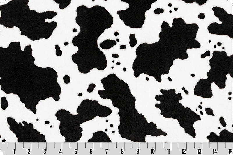 Cow Moo Digital Cuddle® Black - Shannon Fabrics