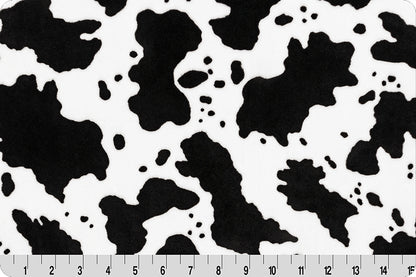 Cow Moo Digital Cuddle® Black - Shannon Fabrics
