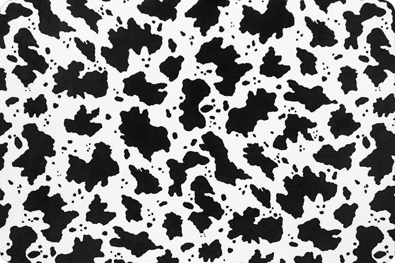 Cow Moo Digital Cuddle® Black - Shannon Fabrics