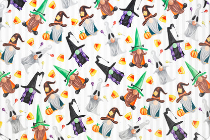 Shannon Fabrics Ghastly Gnomes Digital Cuddle® Snow
