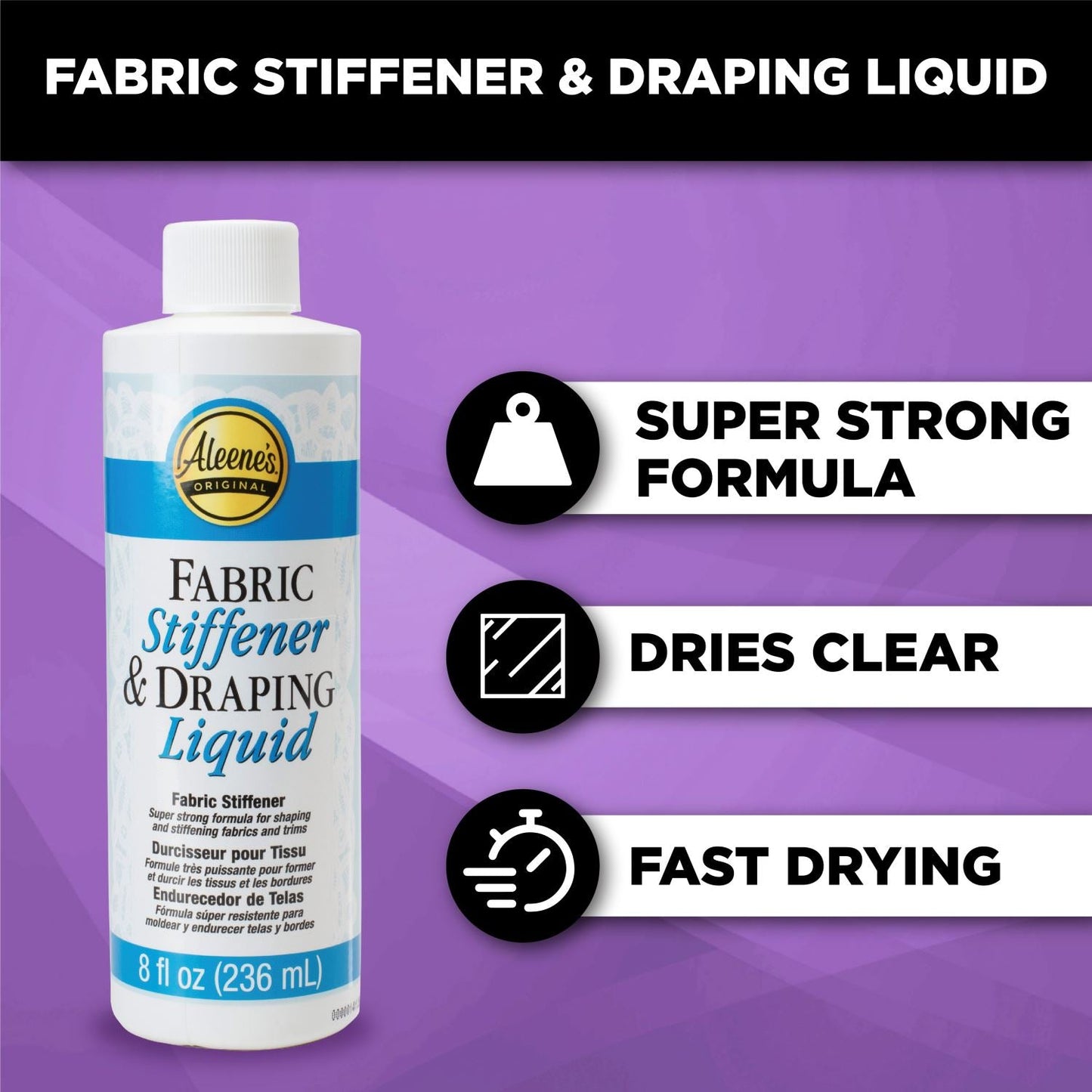 Aleene's Original Fabric Stiffener & Draping Liquid 8oz.