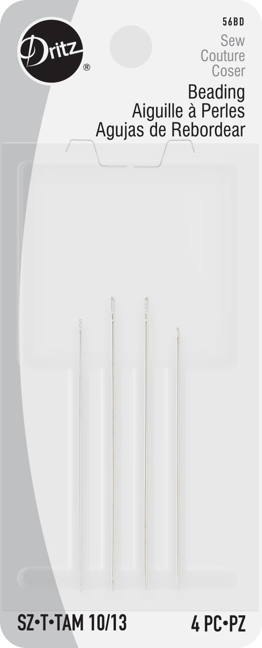 Beading Hand Needles, Sz 10/13, 4pc - Dritz