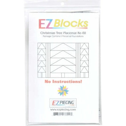 Refill for Christmas Trees Placemat - EZ Blocks
